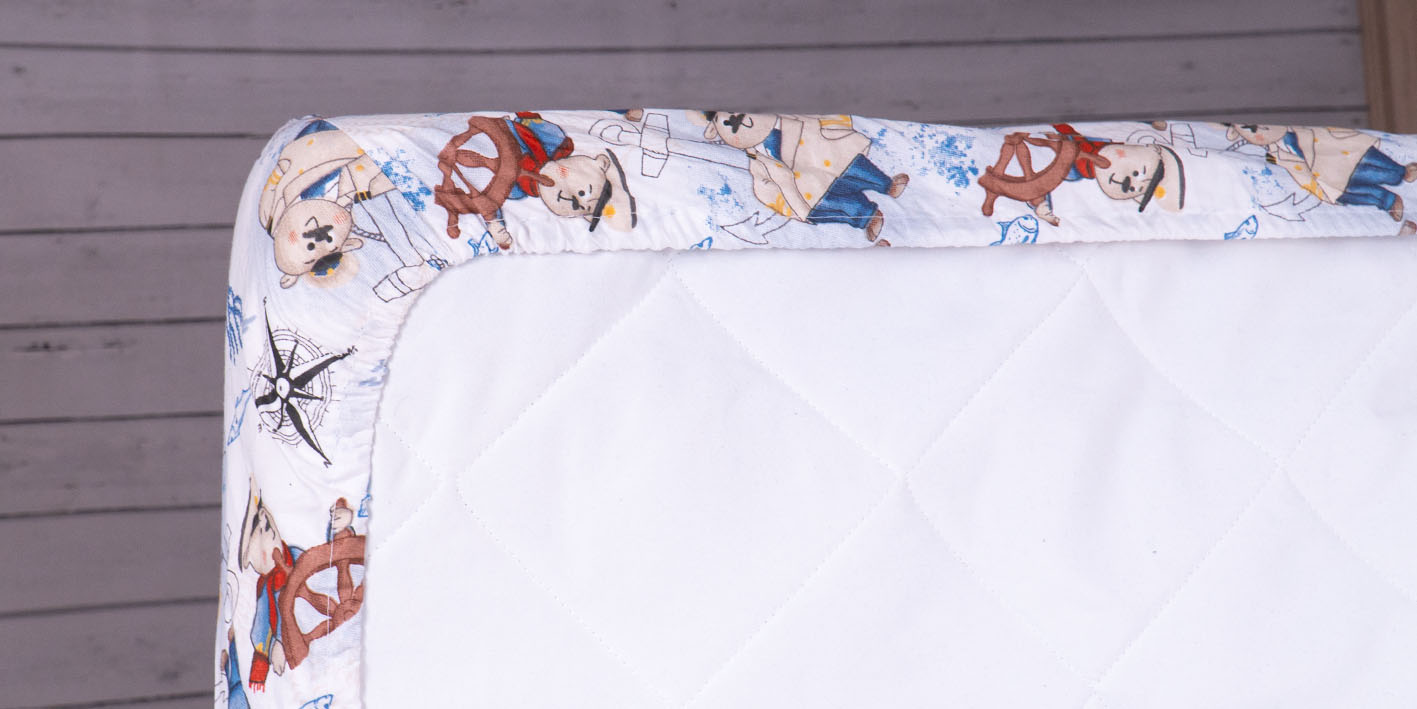 prześcieradło 80x160 marynarz morze kapitan